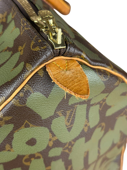 Louis Vuitton Stephen Sprouse Limited Edition Graffiti Keepall 50 Green