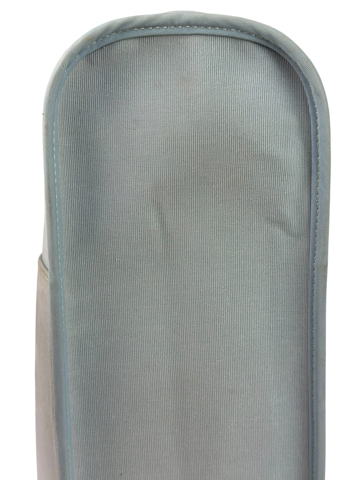 Hermes Light Blue Canvas Leather Trim Cabag Elan Tote