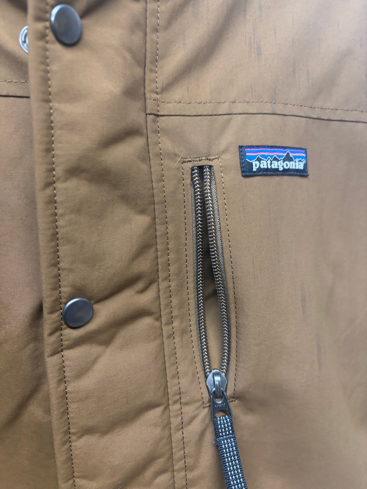 Patagonia Vintage Brown Fleece Lined Coat