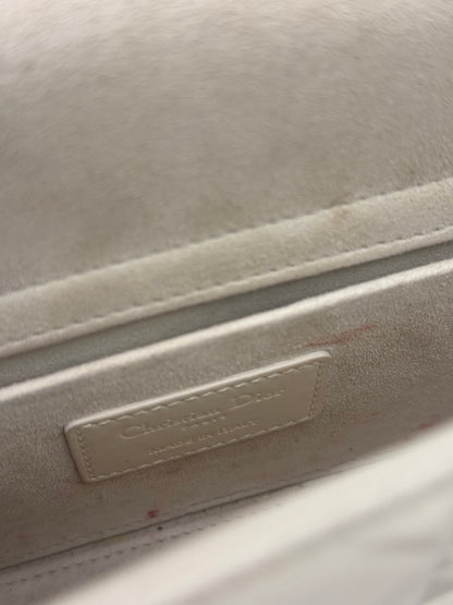 Christian Dior White Lady D-Joy Geometric 2Way Handbag