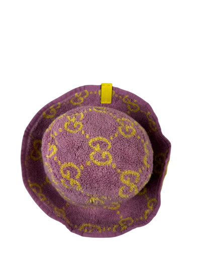 Gucci Pink/Yellow GG  Small Terry Bucket Hat
