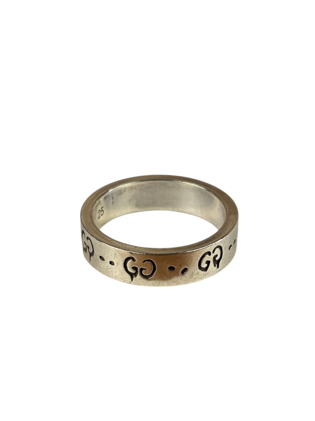 Gucci Silver GG Icon Band Rings