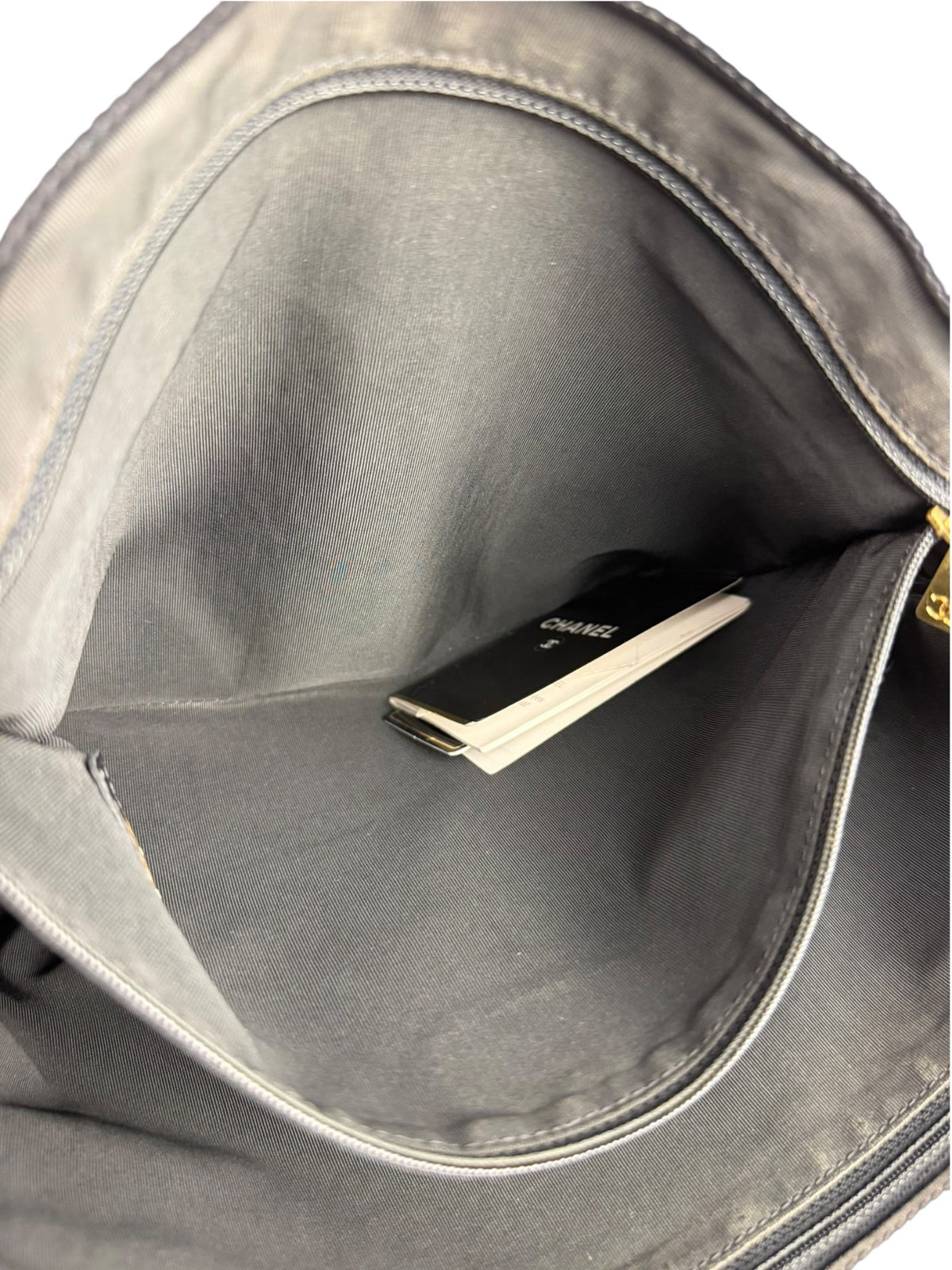 Chanel Black Lambskin CC Swirl Pattern Tote 2000