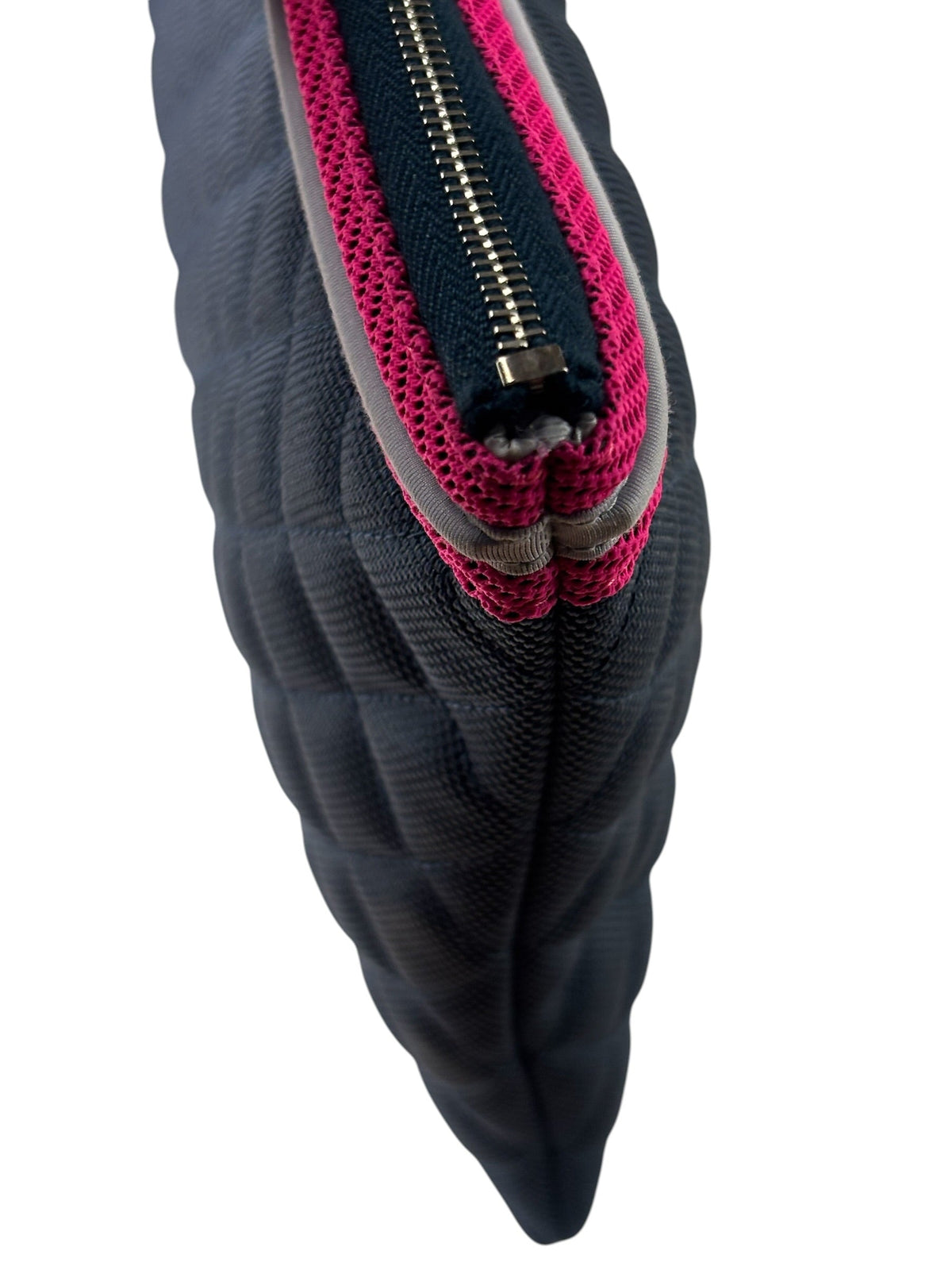 Chanel Navy Quilted Fluo Boy Medium O-Case Clutch