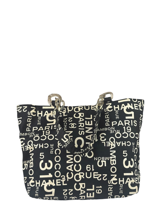 Chanel Black 31 Rue Cambon By Sea Line Tote 2002