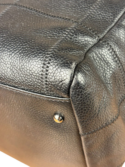 Chanel Black Caviar Chocolate Bar Shoulder Bag