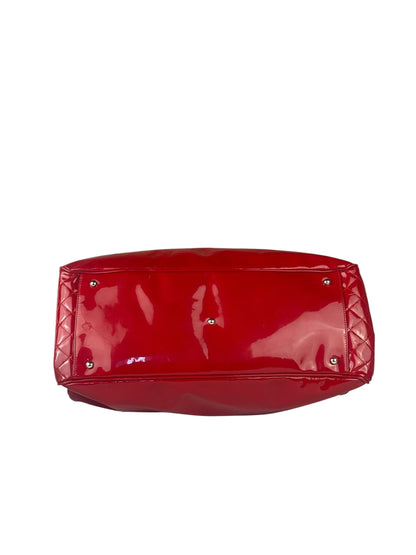 Chanel Lipstick Red Patent Leather Paris-Venice CC Jumbo Tote 2010