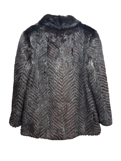 Vintage Moon Harmony Dark Brown Mink Fur Coat