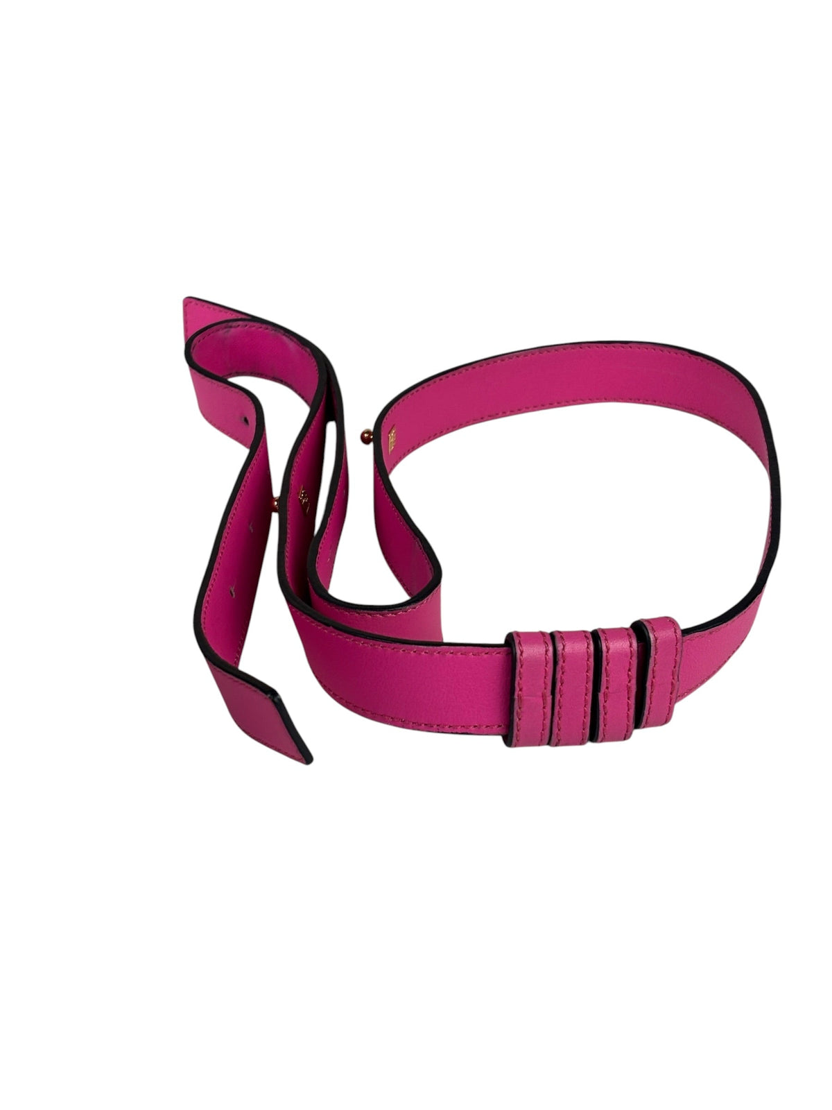 Loewe Pink/White Leather M Hammock Bag