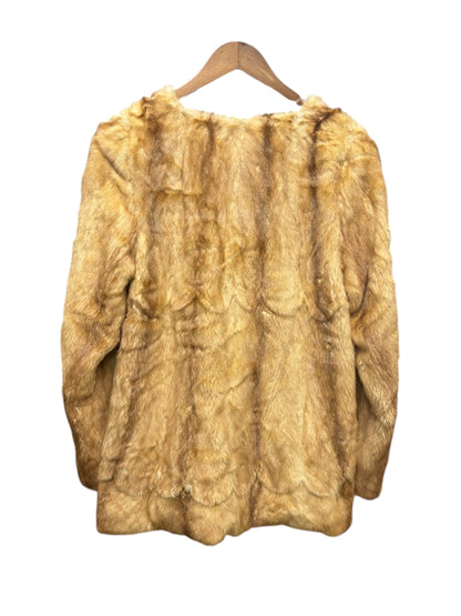 Vintage Beige Mink Fur Coat