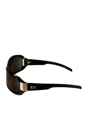 Gucci Black GG.15.1/N/S Black Injection-Frame Shield Sunglasses