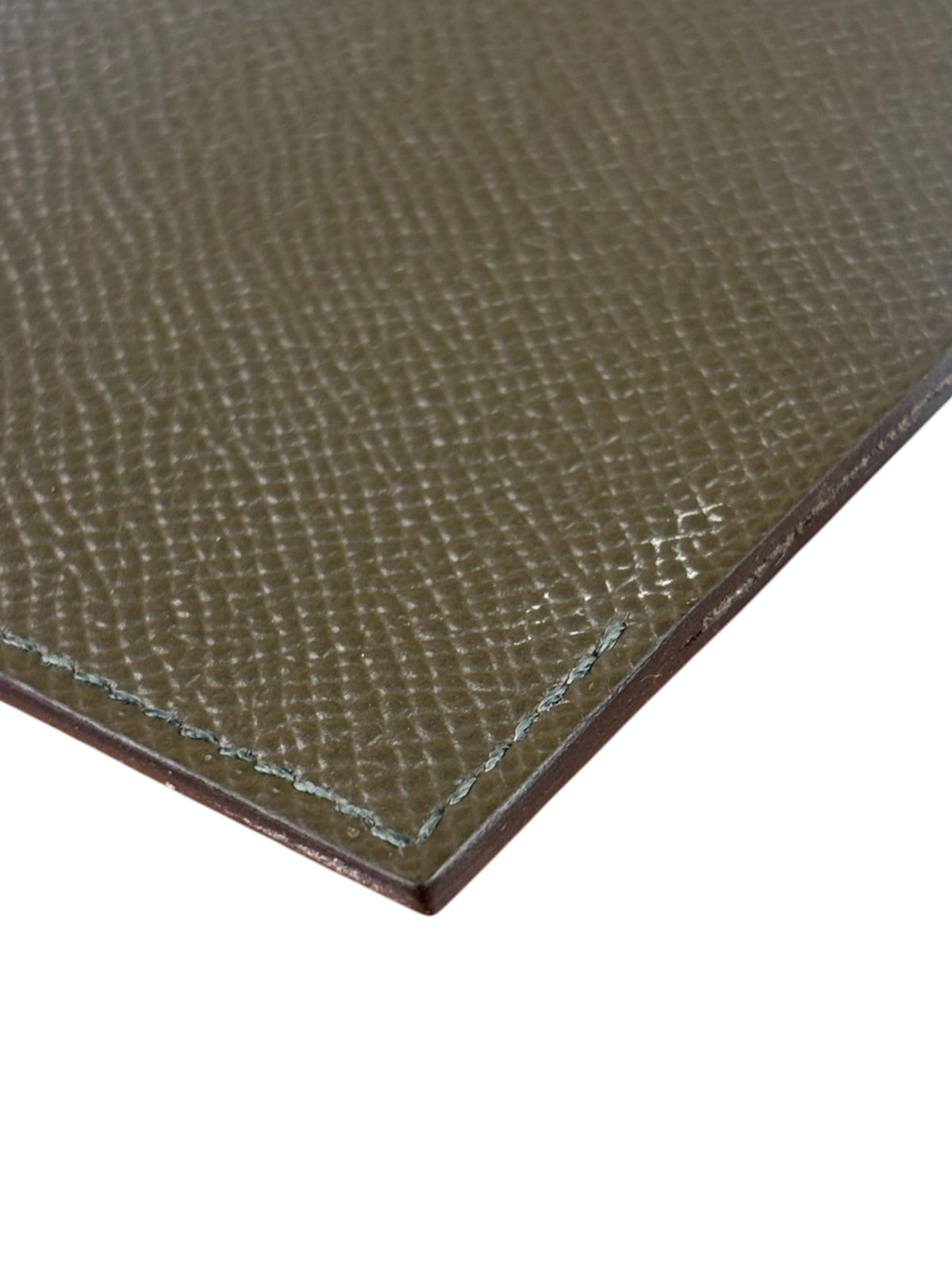 Hermes Vert Loden Calfskin Tarmac Passport Holder