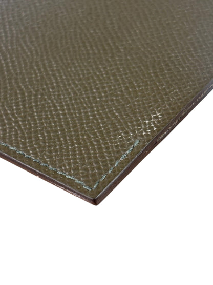 Hermes Vert Loden Calfskin Tarmac Passport Holder