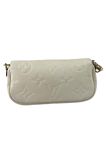 Louis Vuitton Ivory Empreinte Monogram Leather Chain Ivy Pochette