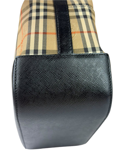 Burberry Haymarket Check Shadow Horse Canvas Shoulder Bag