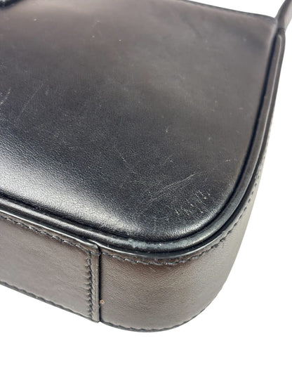 Yves Saint Laurent Black Leather Mini Le 5 À 7 Hobo Bag