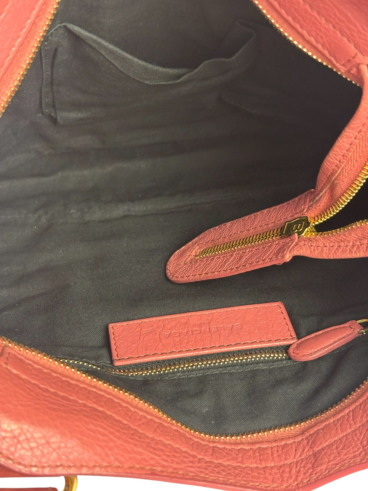 Balenciaga Pink Lambskin Velo Moto Two-Way Bag