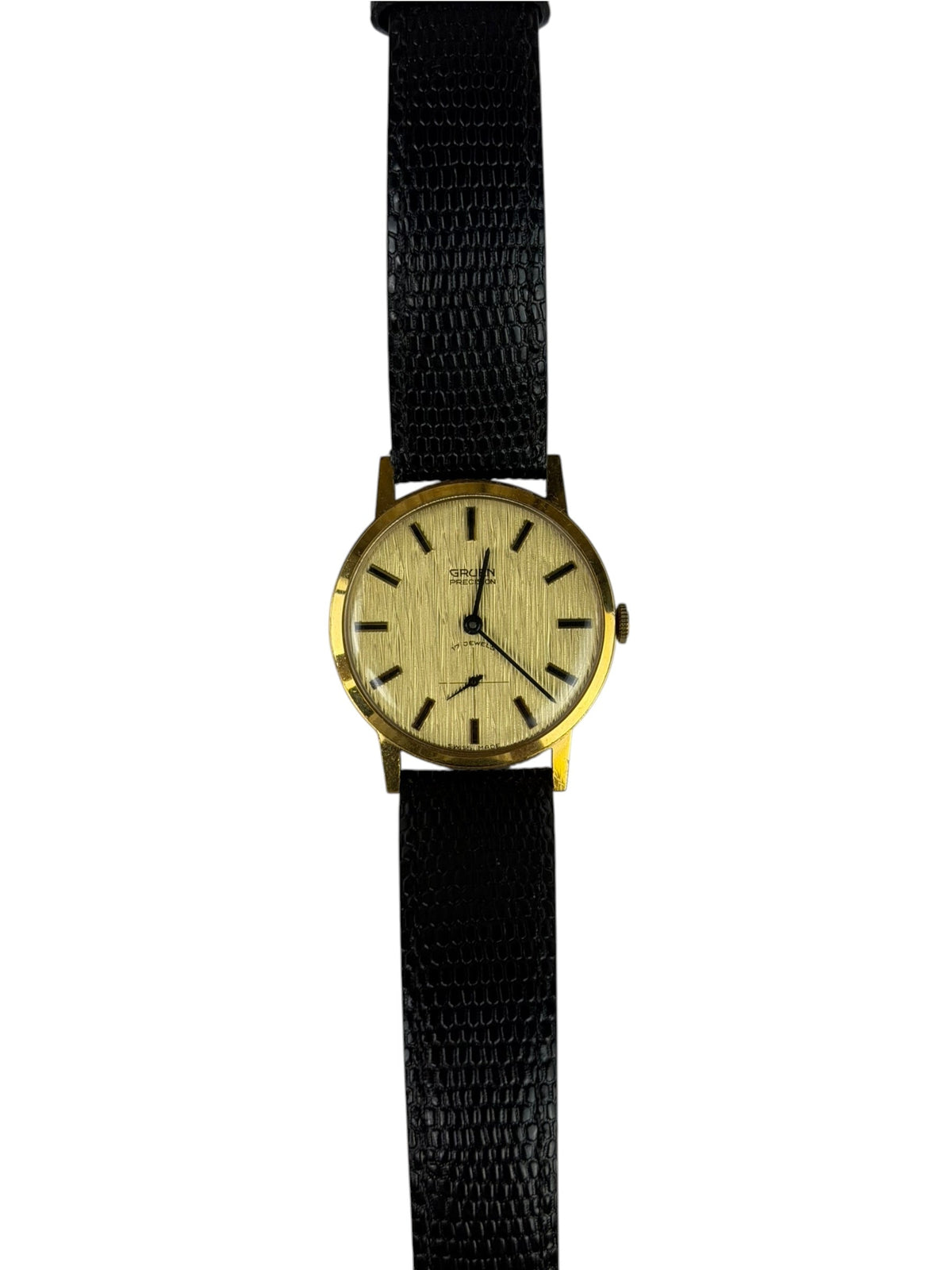 Gruen Precision Gold Linen Dial