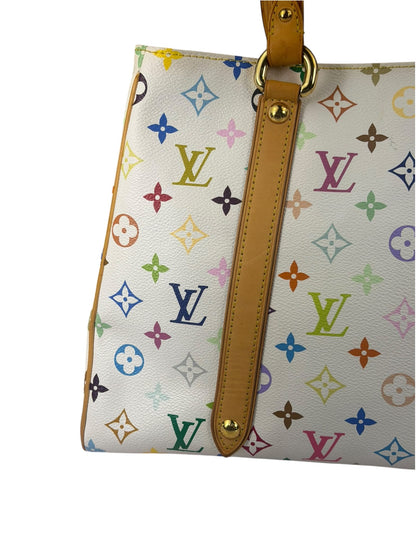 Louis Vuitton White Murakami Aurelia MM Tote Bag