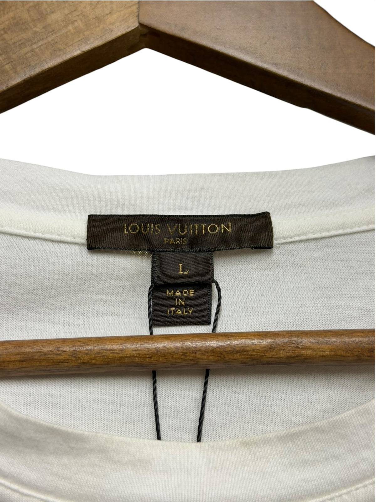 Louis Vuitton White LV Logo Long Sleeve Top