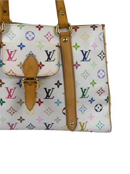 Louis Vuitton White Murakami Aurelia MM Tote Bag
