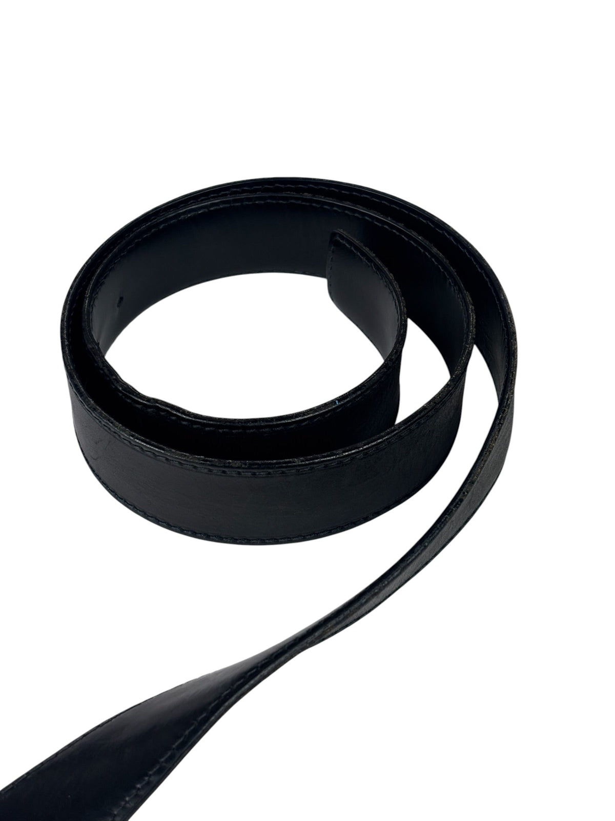 Gucci Silver-Toned Leather Belt