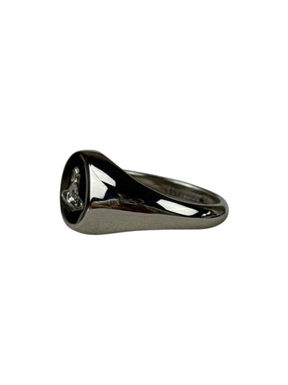 Vivienne Westwood Silver Logo Seal Ring