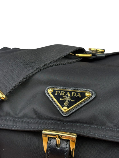 Prada Black Explore Re-Nylon Medium Shoulder Bag