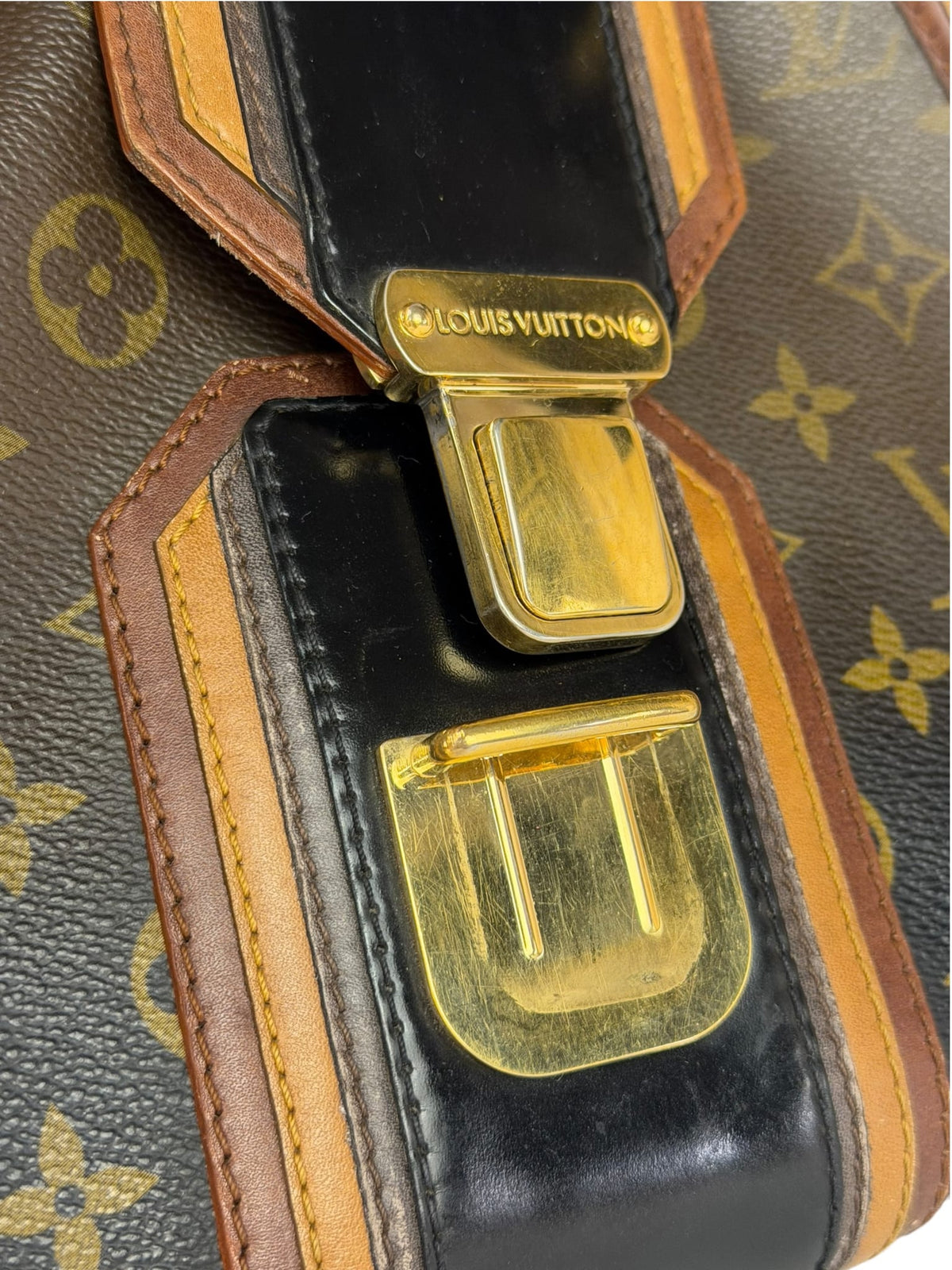 Louis Vuitton Limited Edition Brown/Black  Monogram Mirage Griet Handbag