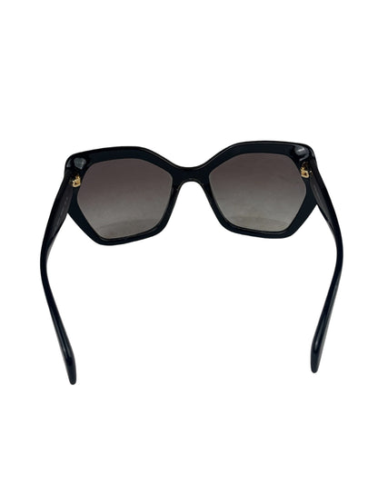 Prada Black Acetate Oversized Sunglasses