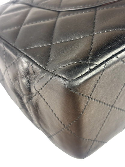 Chanel Black Quilted Leather Double Flap Small Bag