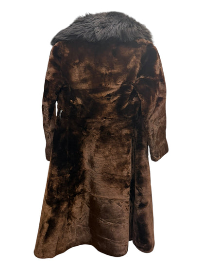 Vintage Sprung Freres Brown Fur Long Coat