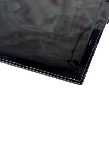 Yves Saint Laurent Black Patent Leather Uptown Pouch