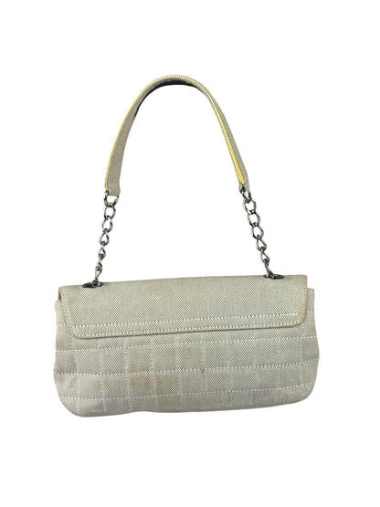 Chanel Woven Leather Trim Camellia No.5 Small Flap Bag 2005