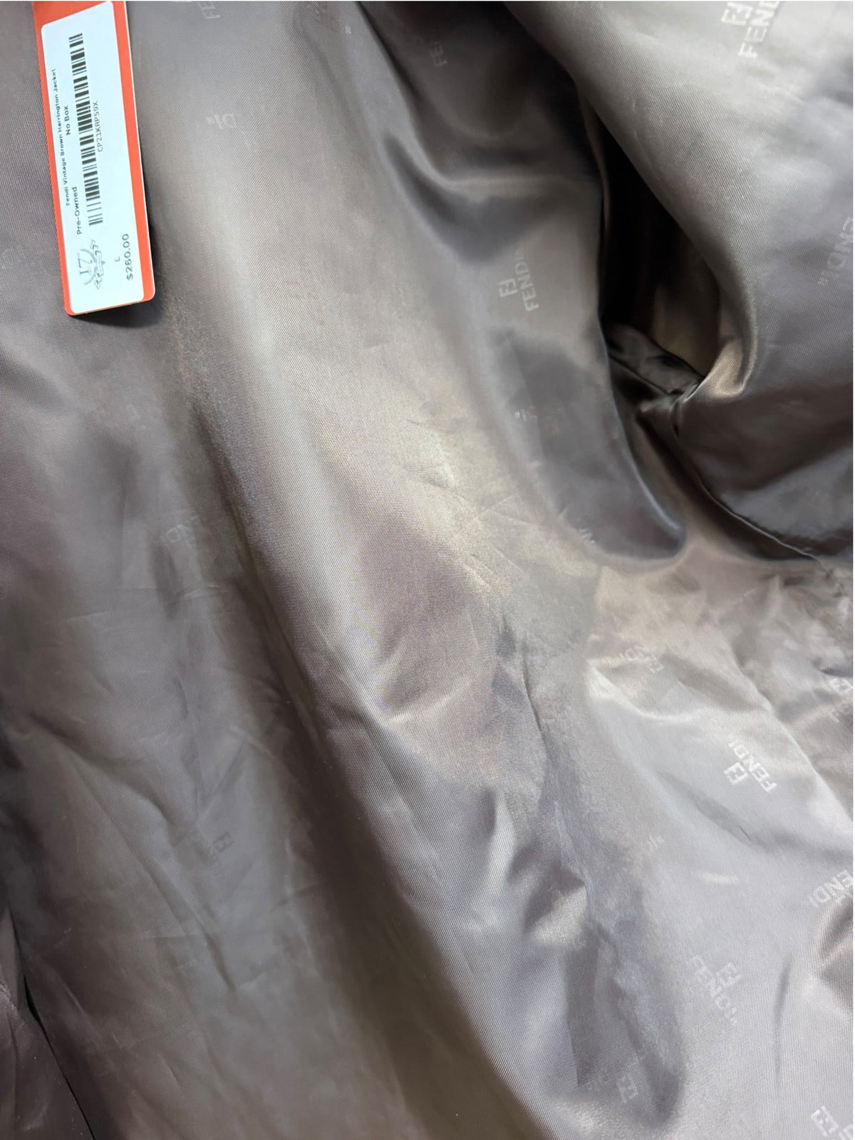 Fendi Vintage Brown Harrington Jacket