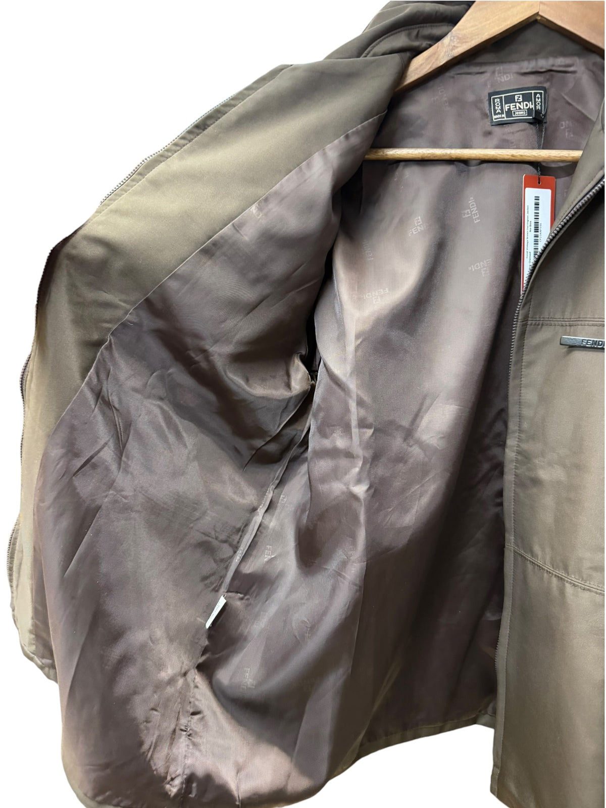 Fendi Vintage Brown Harrington Jacket