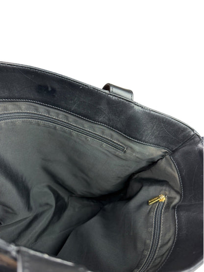 Chanel Black Lambskin CC Swirl Pattern Tote 2000