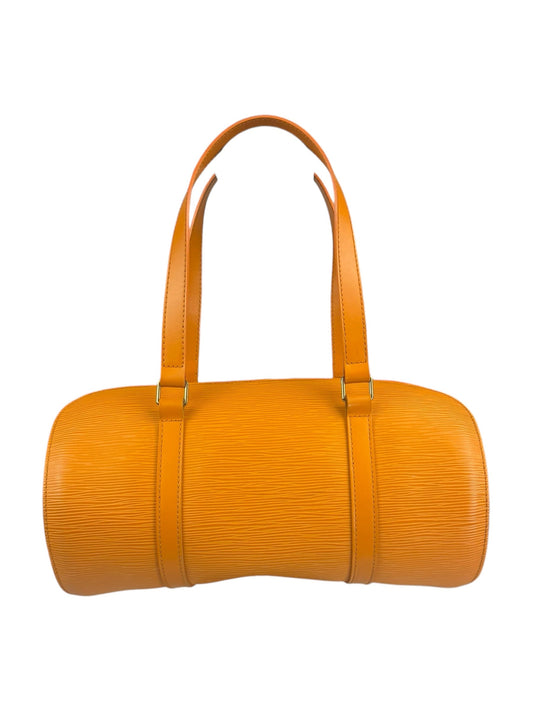 Louis Vuitton Orange Epi Leather Soufflot Handbag