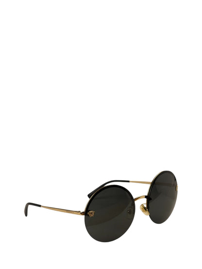 Versace Black MOD.2176 Circular Sunglasses
