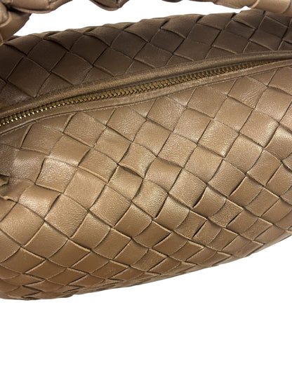 Bottega Veneta Brown Intrecciato Teen Jodie Hobo Bag