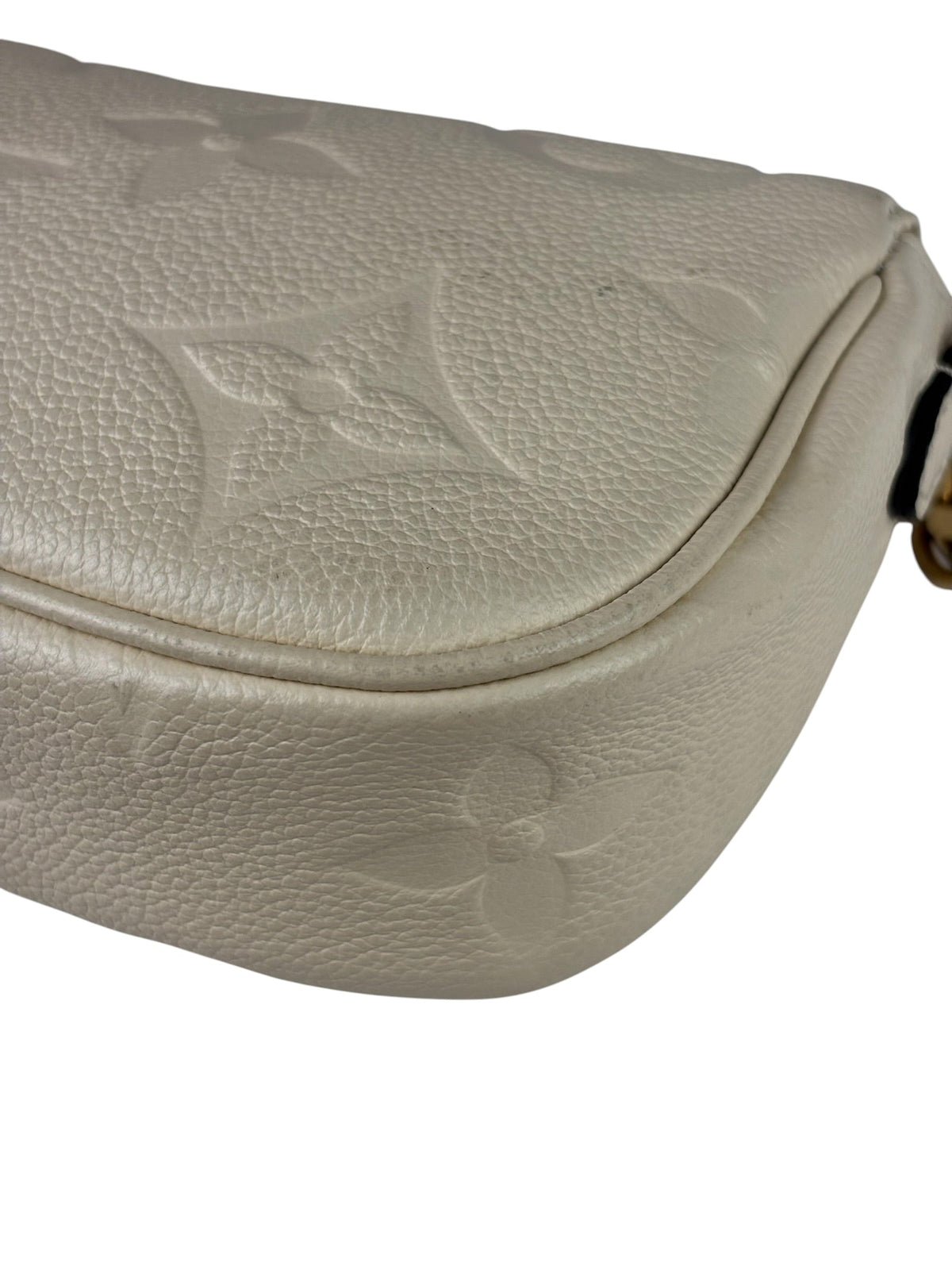 Louis Vuitton Ivory Empreinte Monogram Leather Chain Ivy Pochette