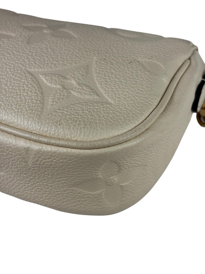 Louis Vuitton Ivory Empreinte Monogram Leather Chain Ivy Pochette
