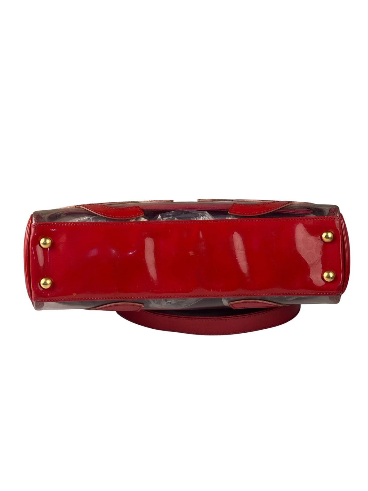 Chanel Red Triple C PVC Tote Bag w/ Pouch 2004