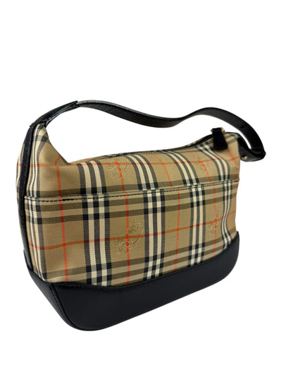 Burberry Haymarket Check Shadow Horse Canvas Shoulder Bag