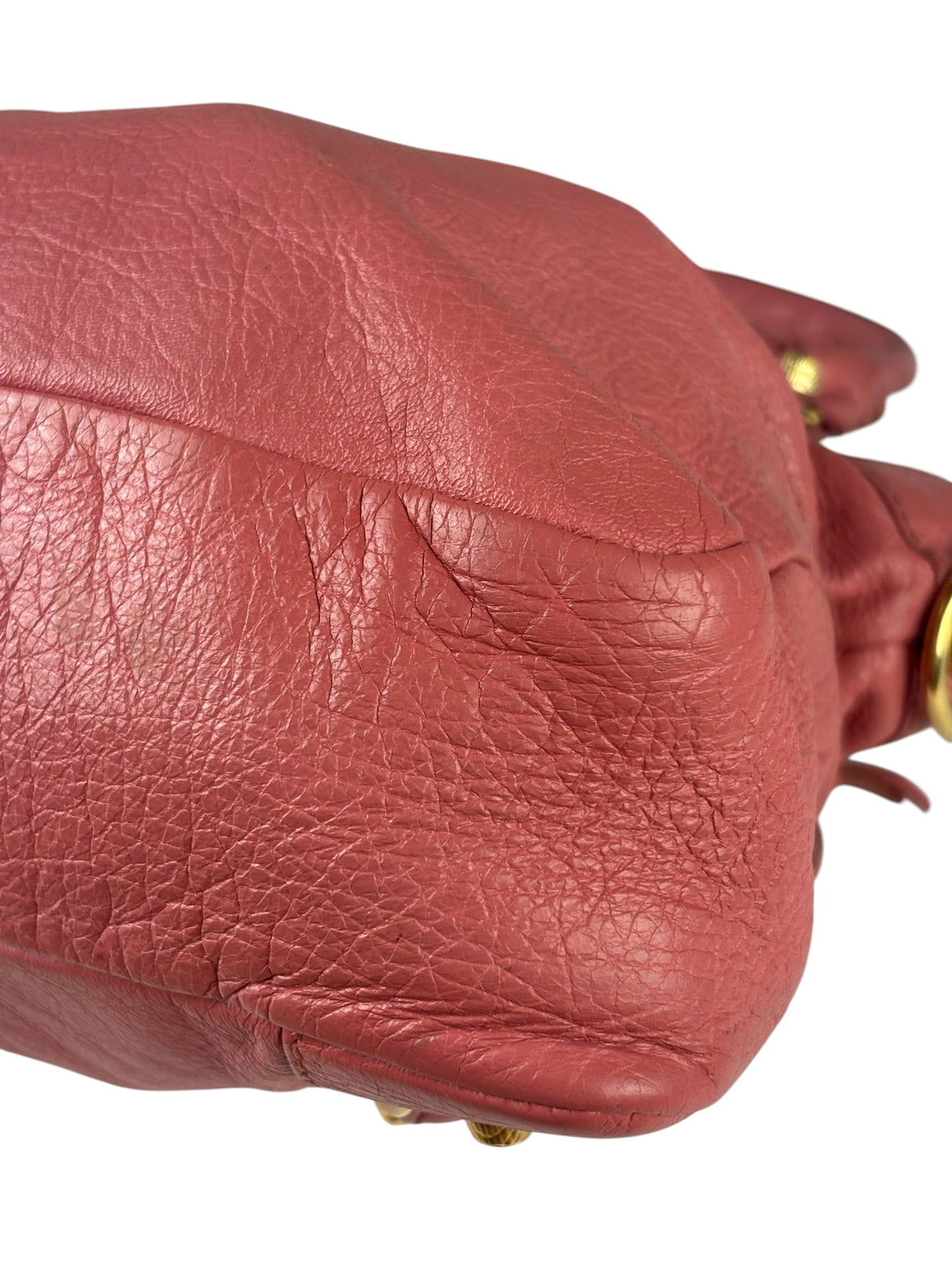 Balenciaga Pink Lambskin Velo Moto Two-Way Bag