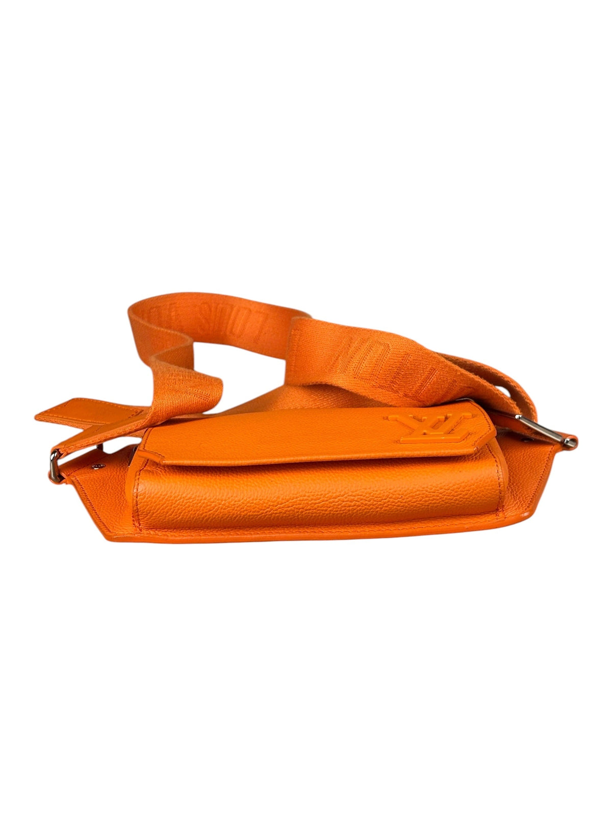 Louis Vuitton Aerogram Takeoff Leather Sling Bag Orange