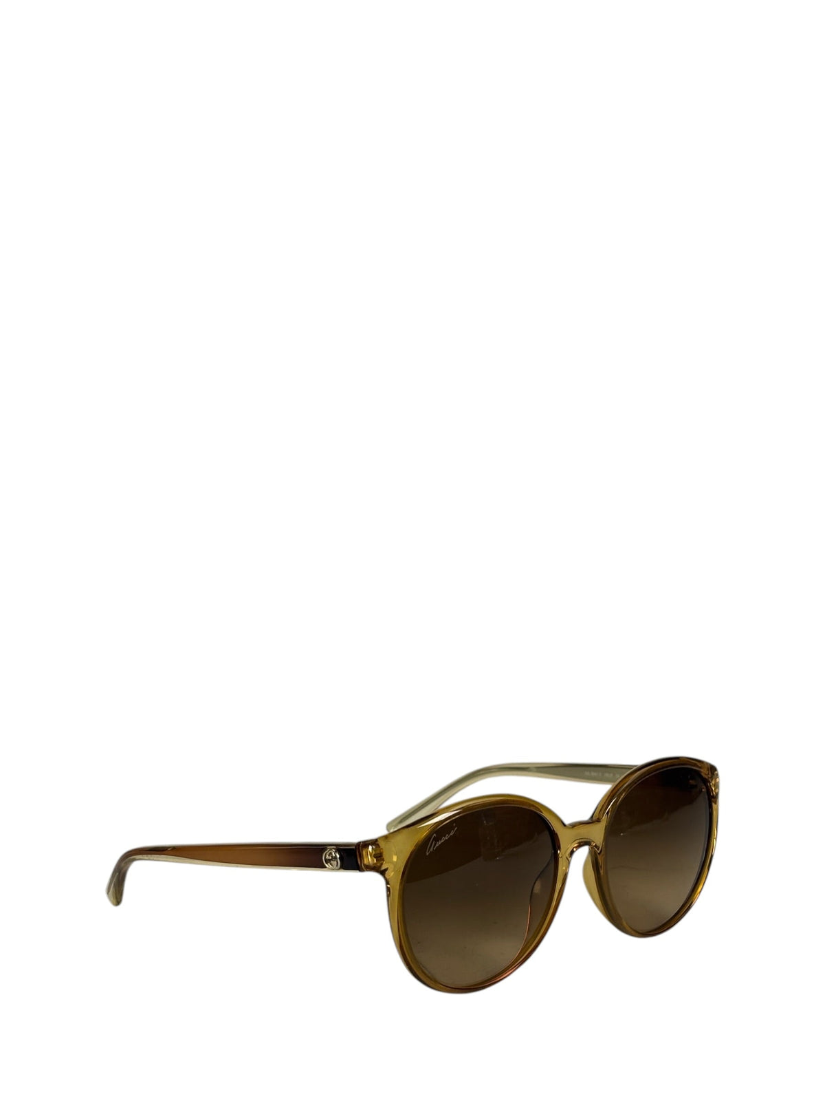 Gucci Brown Translucent GG3697/S Round-To-Oval Sunglasses