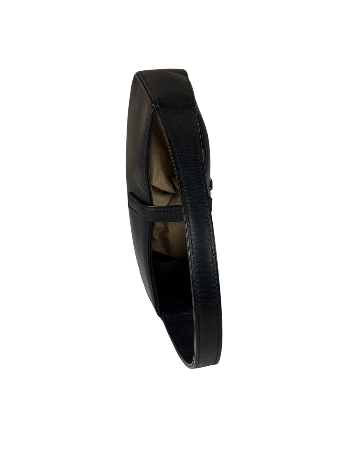 Yves Saint Laurent Black Leather Mini Le 5 À 7 Hobo Bag