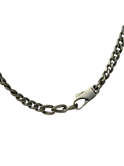 Gucci Sterling Silver Tag Turquoise Enamel Pendant Necklace