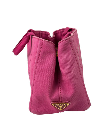 Prada Pink M Canapa Canvas Tote